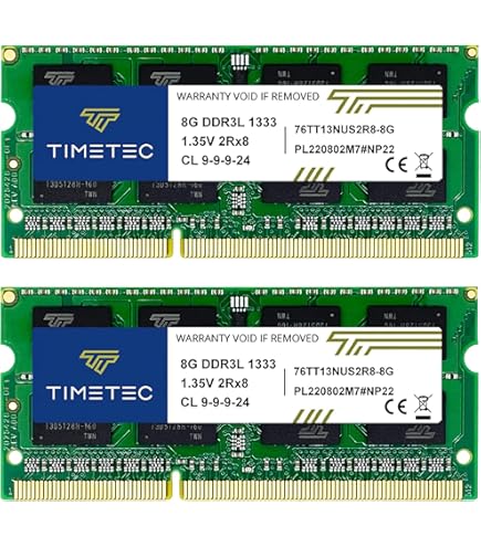 Amazon.com: PC3-10600 Sodimm 16GB Kit DDR3 1333MHz 8GB PC3L-10600S