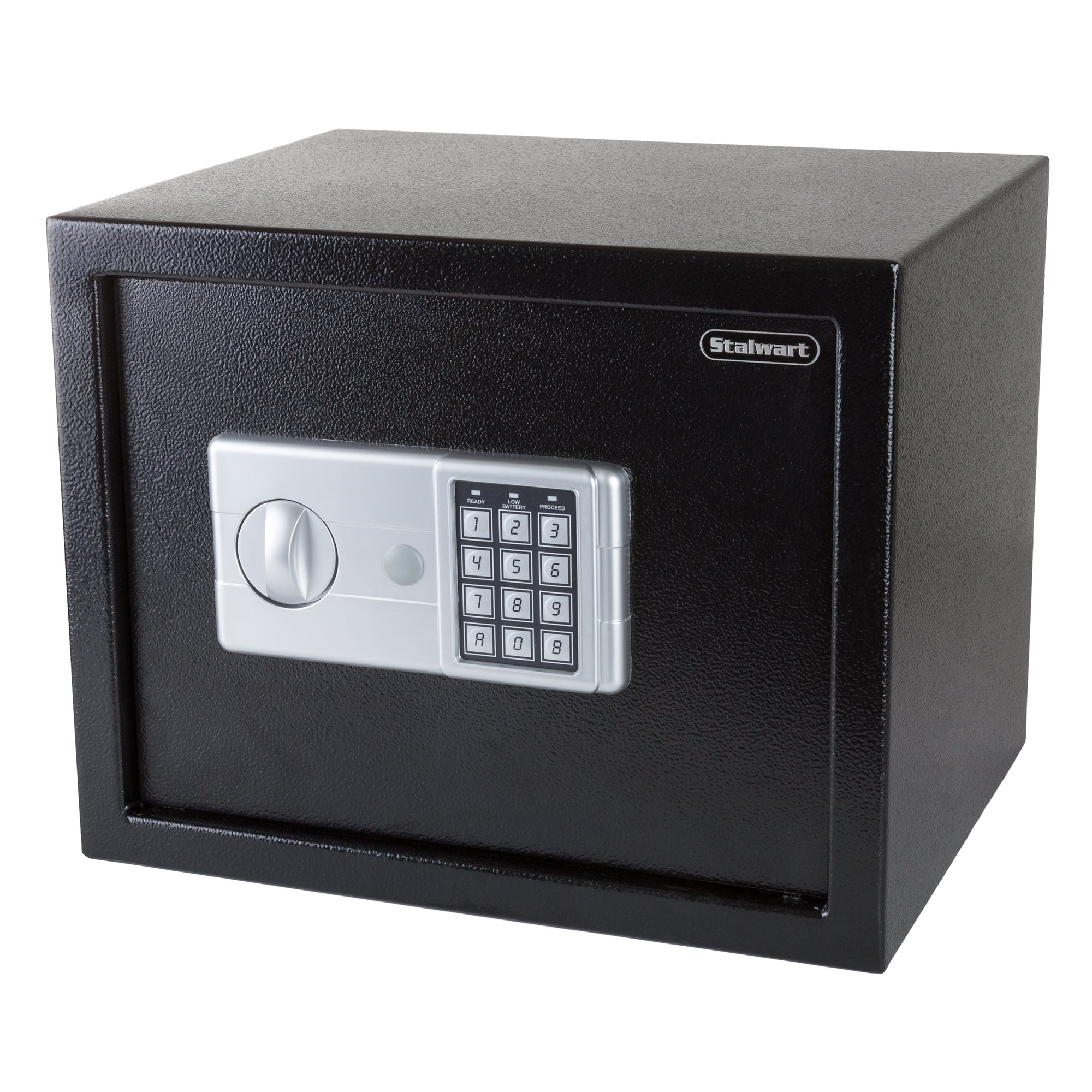 Stalwart Electronic Combination Safe – Large Steel Strongbox with Keypad, Manual Override Key – Protect Money, Laptop, Jewelry, Documents, More