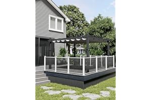 KYBOLT 10x10 Ft Outdoor Pergola Metal Gazebo with Retractable Canopy for Backyard Deck Patio Porch Grape Trellis(Gray)
