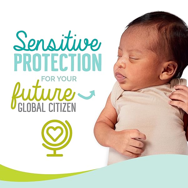 SEVENTH GENERATION BABY DIAPERS, SENSITIVE PROTECTION, SIZE NEWBORN, 31 COUNT