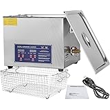 DC HOUSE 15L Ultrasonic Cleaner with Digital Timer and Heater, 40KHz Professional Home Ultrasonic Cleaning Machine for Jewelr