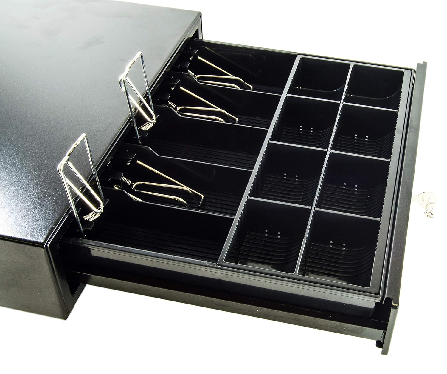 Science Purchase PL-420 Point of Sale/Register Heavy Duty Rj-12 Key-Lock Cash Drawer with Bill Coin Trays, Keep Your Money Safe, Black: Industrial & Scientific