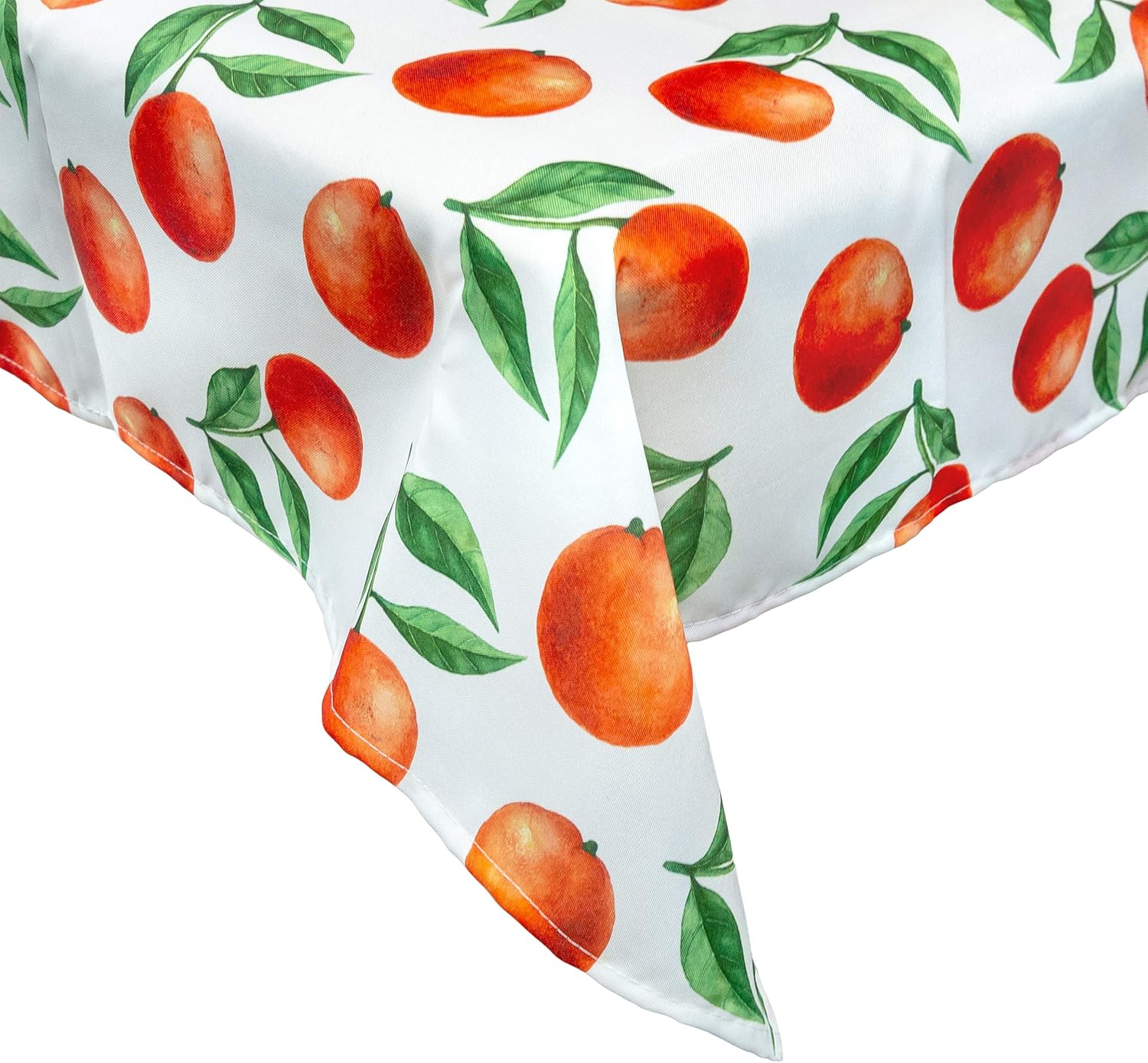 Botanical oranges tablecloth Stain resistant & spillproof outdoor