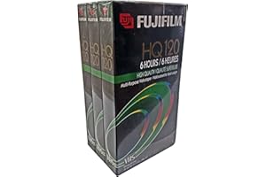 Fuji 3-Pack 120-Minute VHS Tapes (HQT1203PK)