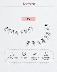 Jiocolor Bottom Lashes Clear Band Wispy Short C