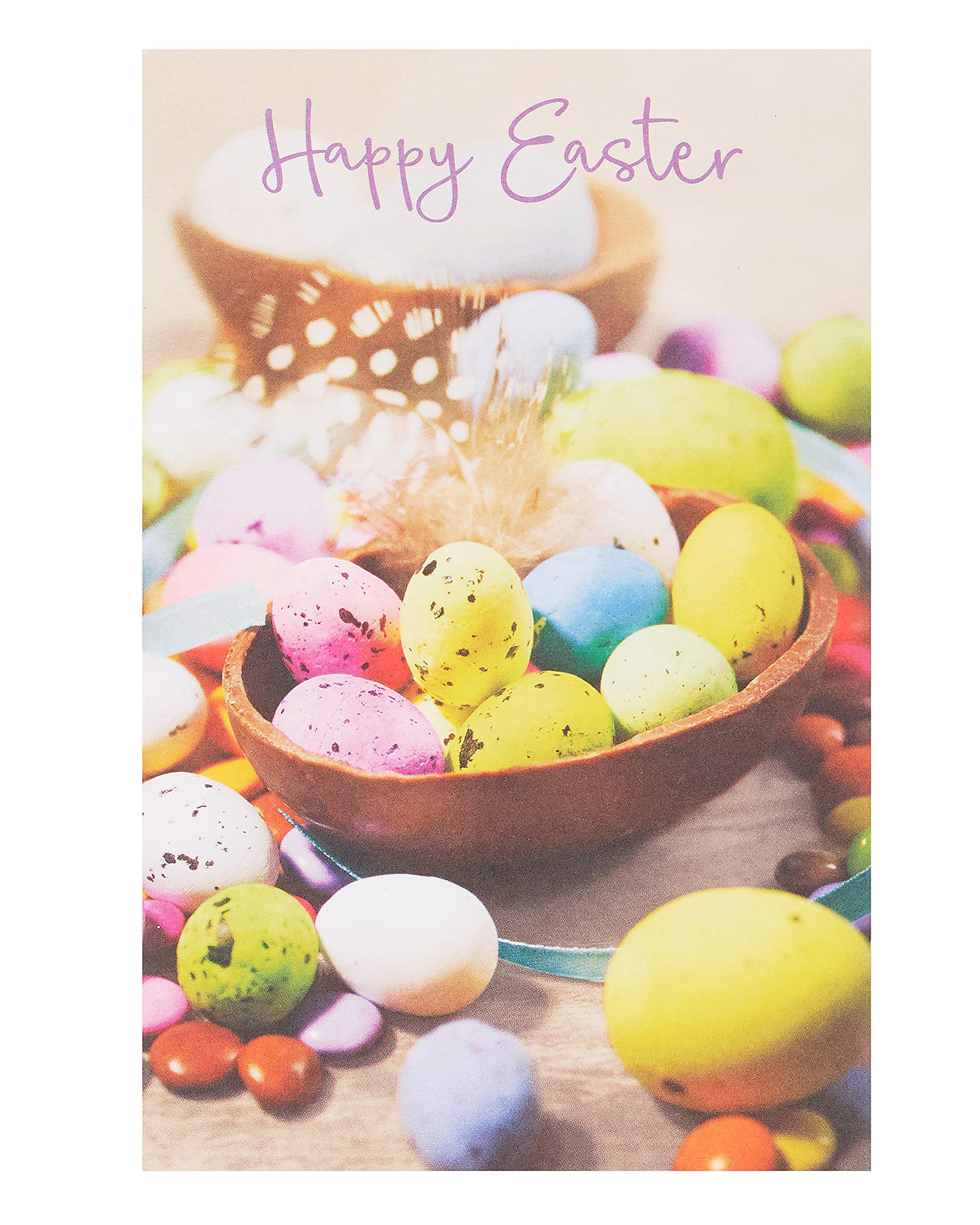 Pack of 5 Happy Easter Chocolate Eggs Easter Cards Packs Greeting Cards