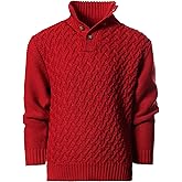 Gioberti Kids and Boys Mock Neck Pullover Knitted Sweater