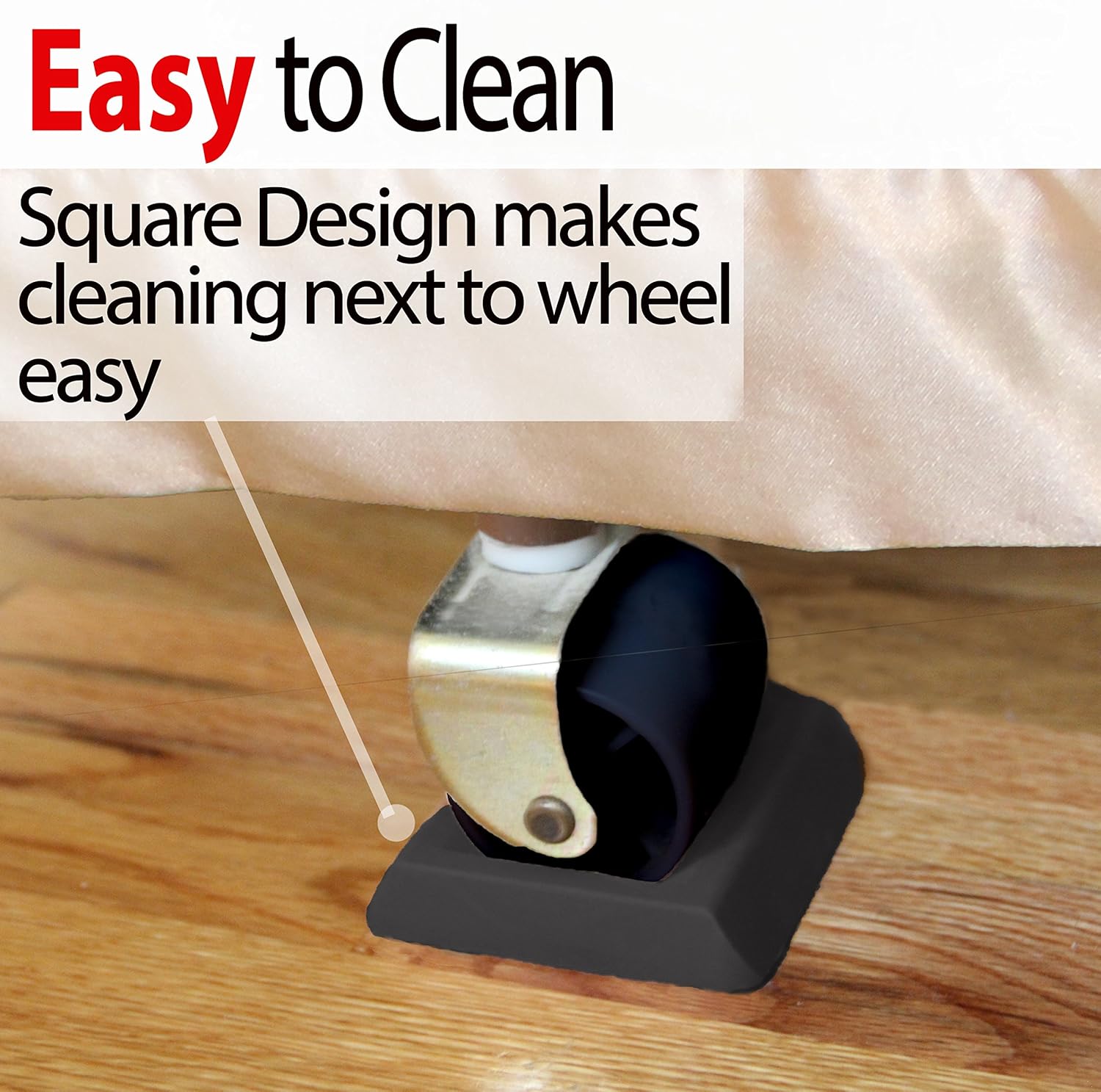 Iprimio Bed Stopper Furniture Stopper Black Ergo Designed Caster Cups