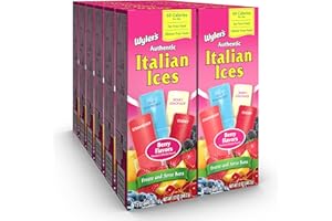 Wyler's Italian Ice, Fat Free Freezer Bars, Berry & Cherry Mix, 12 Pack, 144 Ounce