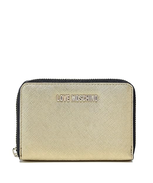 Love Moschino Moschino Damen Kleiner Reißverschluss um Geldbörse Schwarz