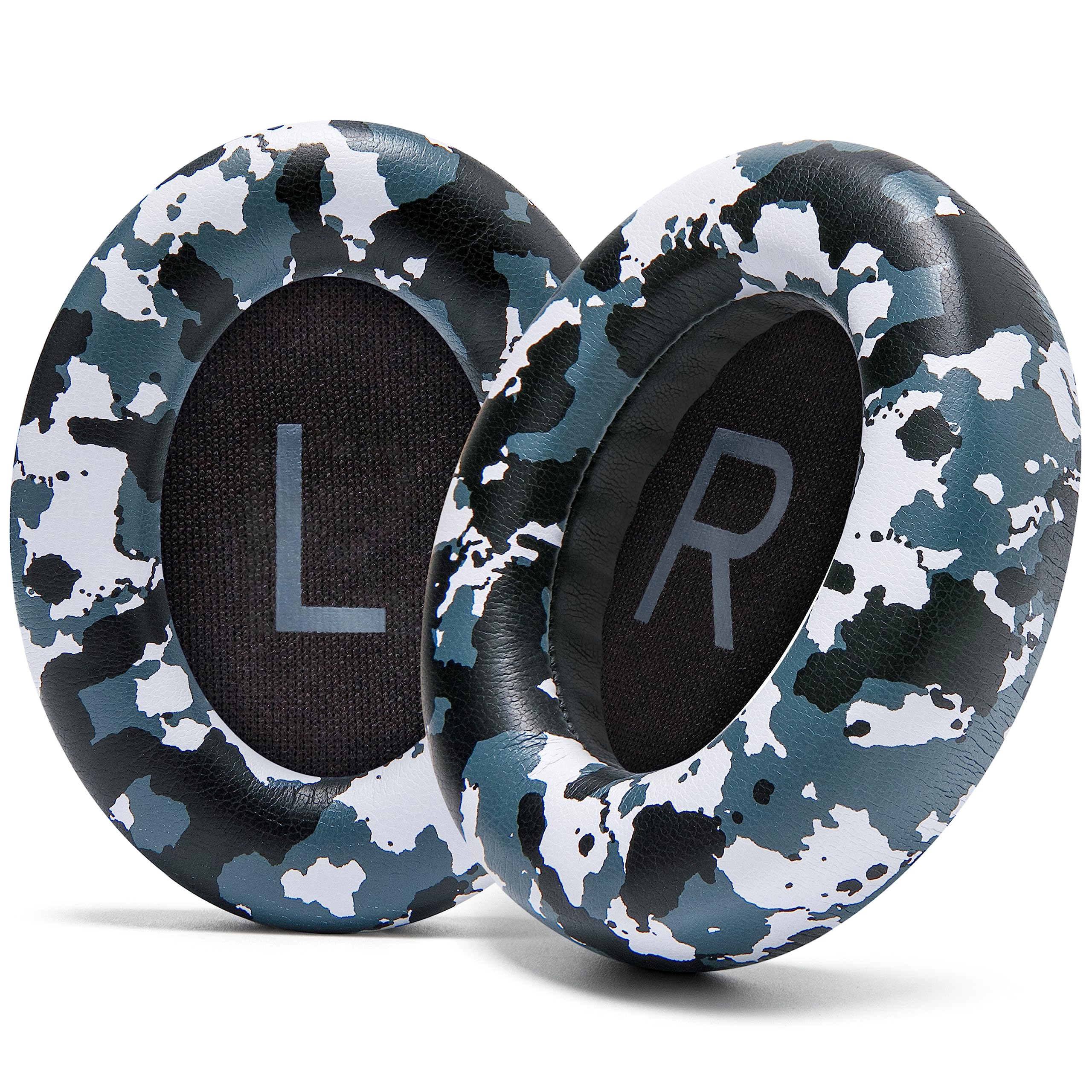 WC Wicked Cushions Upgraded Replacement Ear Pads for Bose 700 Noise Cancelling Headphones (NC700) - Softer PU Leather, Luxurious Memory Foam, Added Thickness, Extra Durable Ear Cushions |Snow Camo — image 1