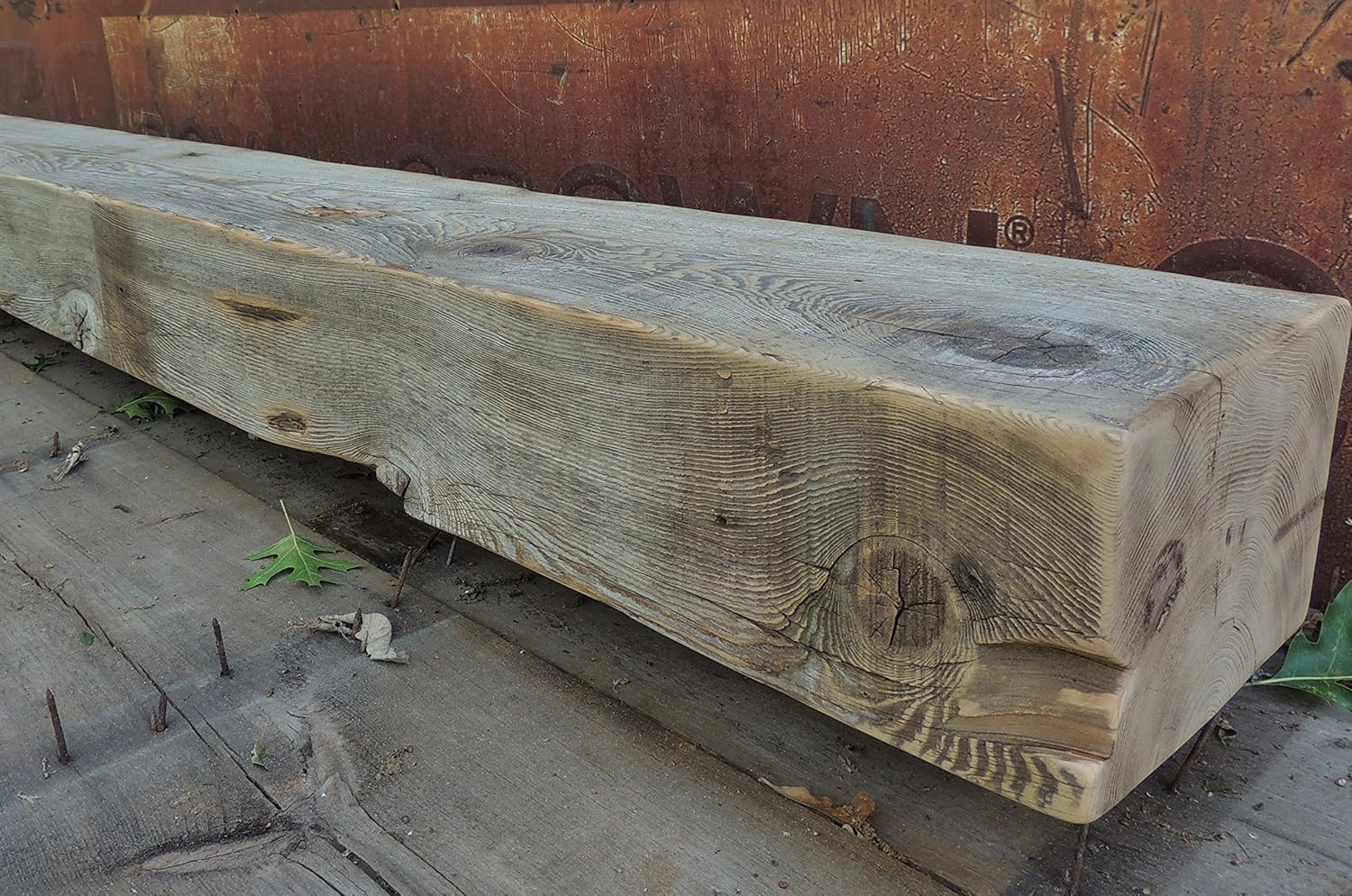 Amazon Com Reclaimed Barn Beam Mantle 62 X 8 X 6 Fireplace