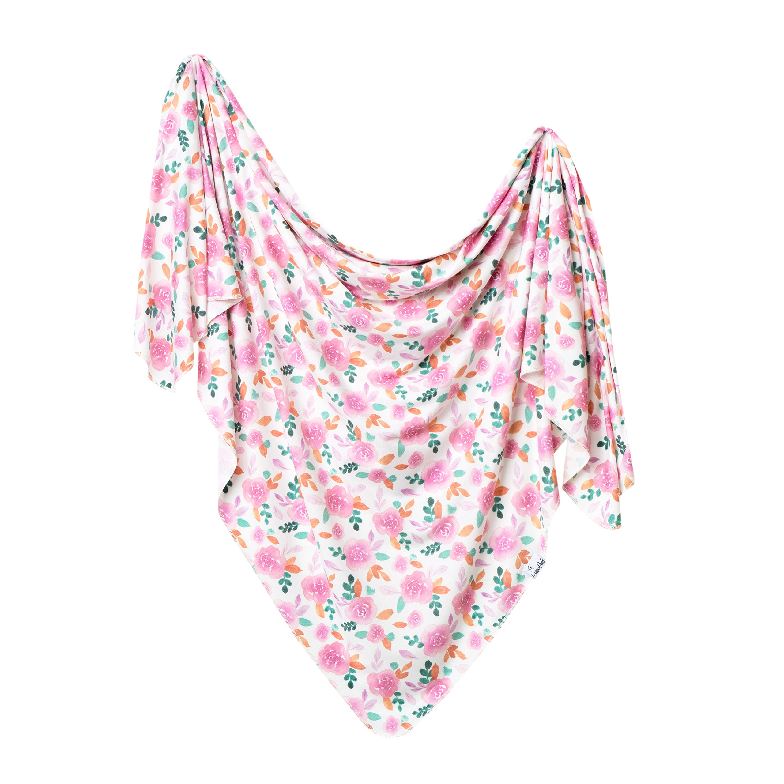 Copper Pearl Large Premium Knit Baby Swaddle Receiving Blanket "Siena"