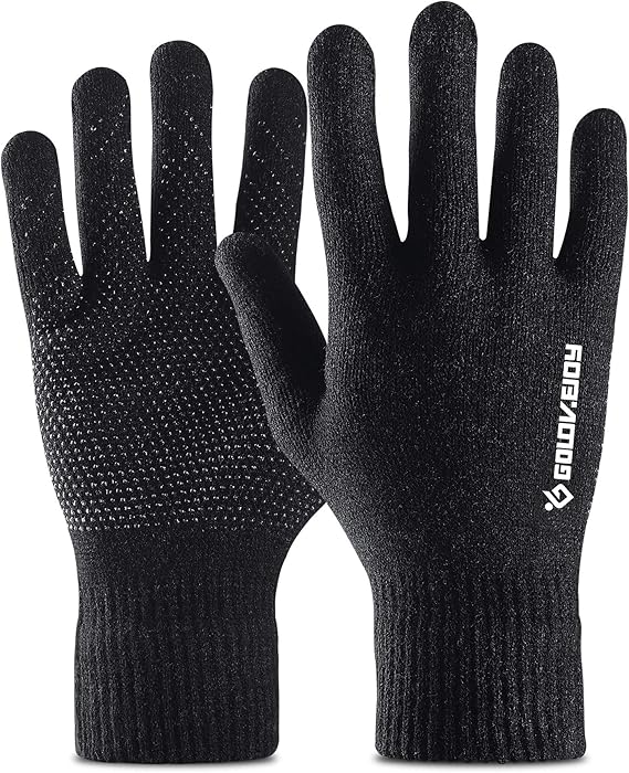 Golovejoy Running Kint Gloves Winter Warm Touchscreen gloves Cycling