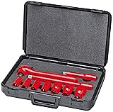 KNIPEX 10 Pc Socket Set, 1/2" Drive, Metric, 1000V