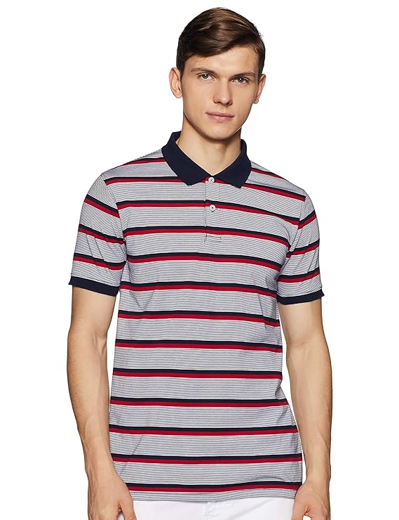 Buy Get In Men's Striped Loose fit Polo at Amazon.in