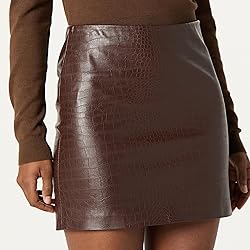 The Drop Women’s Caen Mini Skirt, Chocolate