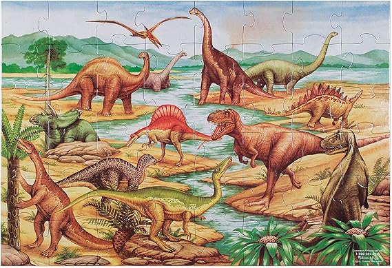melissa and doug dinosaur puzzle 4 in 1
