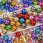ANCADN 20mm UV Color Beads 100pcs Chunky Bubblegum Bead Disco Shine Disco Ball Beads for Jewelry Making Bracelet Necklace Craft Making Supplies(uv Color)