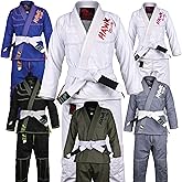 Hawk Sports Brazilian Jiu Jitsu Gi for Kids, Ultra-Light Extra Tough Premium Fabric Kids BJJ Gi