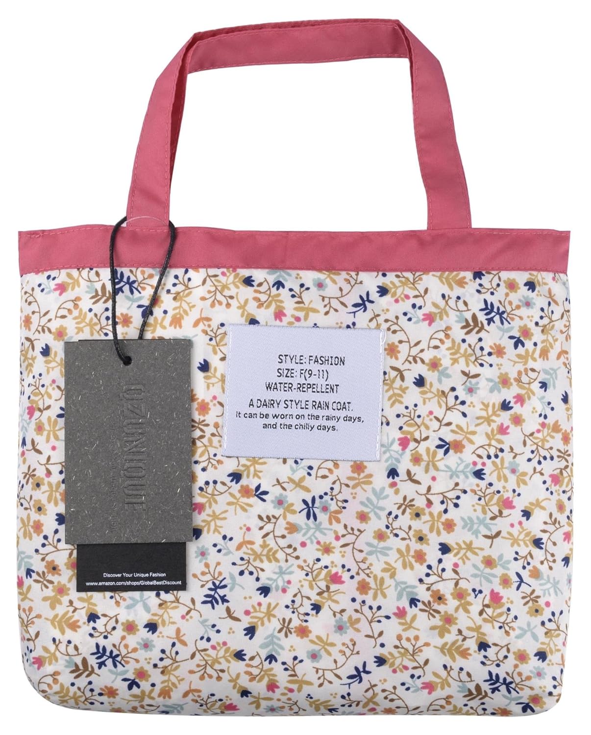 qzunique women's fashion outdoor packable rain jacket