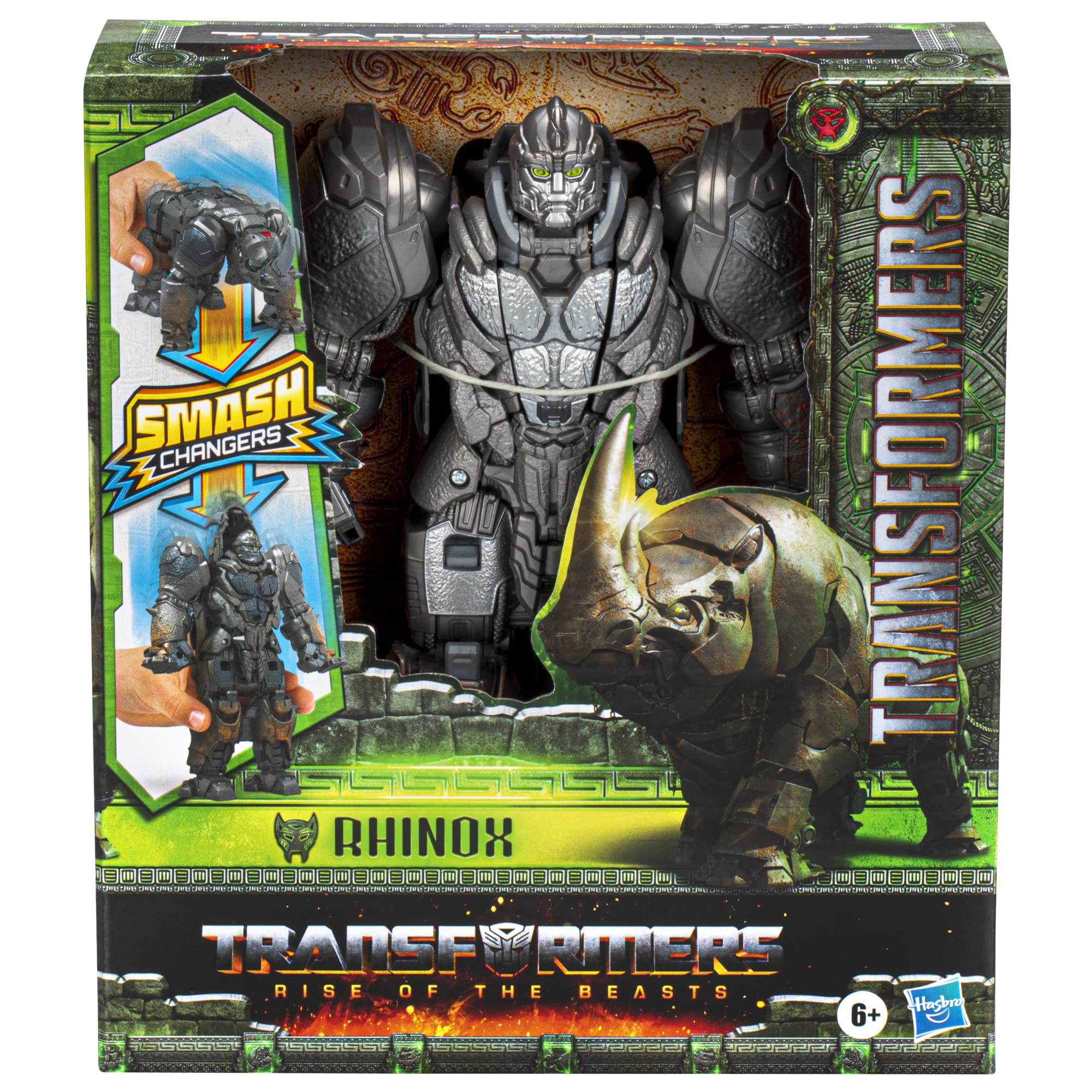 Transformers Toys Rise of The Beasts Movie, Smash Changer Rhinox Converting Action Figure for Ages 6 and up, 9-inch