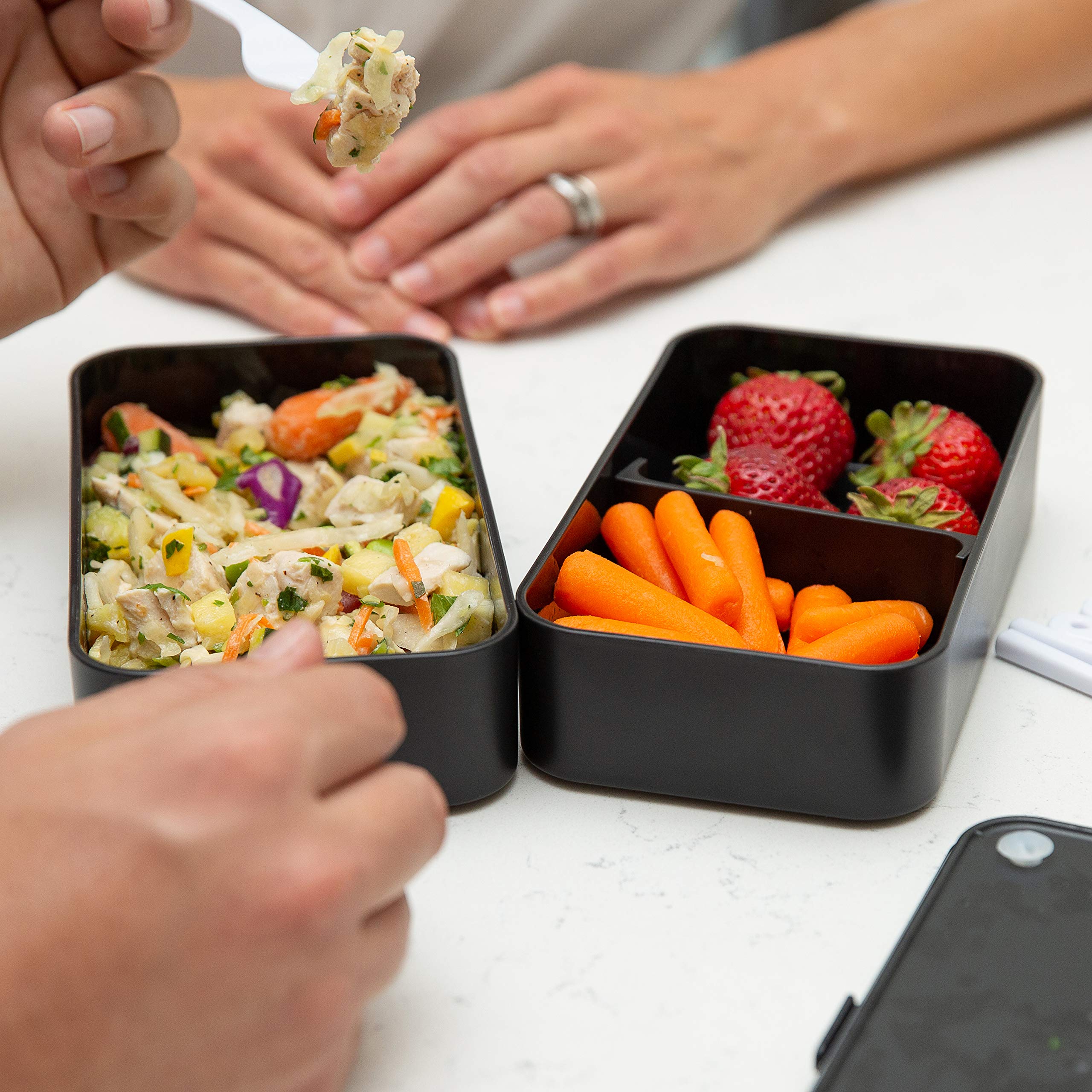 Original BentoHeaven Bento Box Bundle with FREE Lunch Bag, Divider