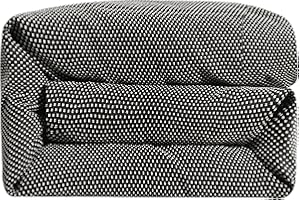 H HIEND ACCENTS HiEnd Accents BlackBerry Polka Dot Duvet Cover, Black and White, Super King Size, Farmhouse Chic Casual Boho Style Luxury Bedding Comforter Cover