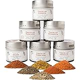 Gourmet World Flavors Seasoning Collection | Non GMO Verified | 6 Magnetic Tins | Spice Blends | Crafted in Small Batches by 