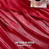EHEYCIGA Fleece Blanket 130x165cm Red Throw Soft Warm Microfiber view 3