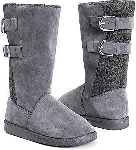 muk luks grey boots