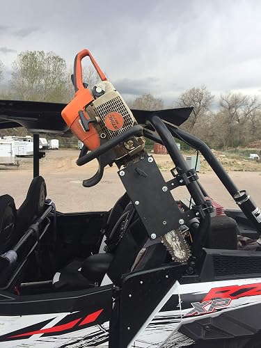 UTV Roll Bar Chainsaw Mount – Fits 1” To 2” Round Bars, Solid HDPE Sheath, Quick Mount (Made In USA)