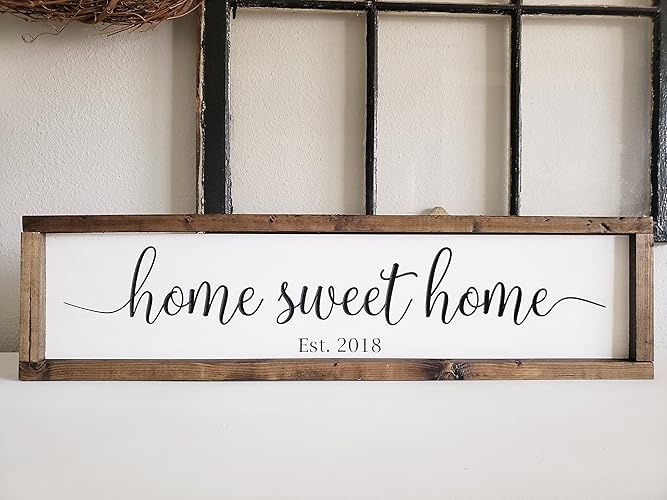 Carved Home Sweet Home Sign Carved in a