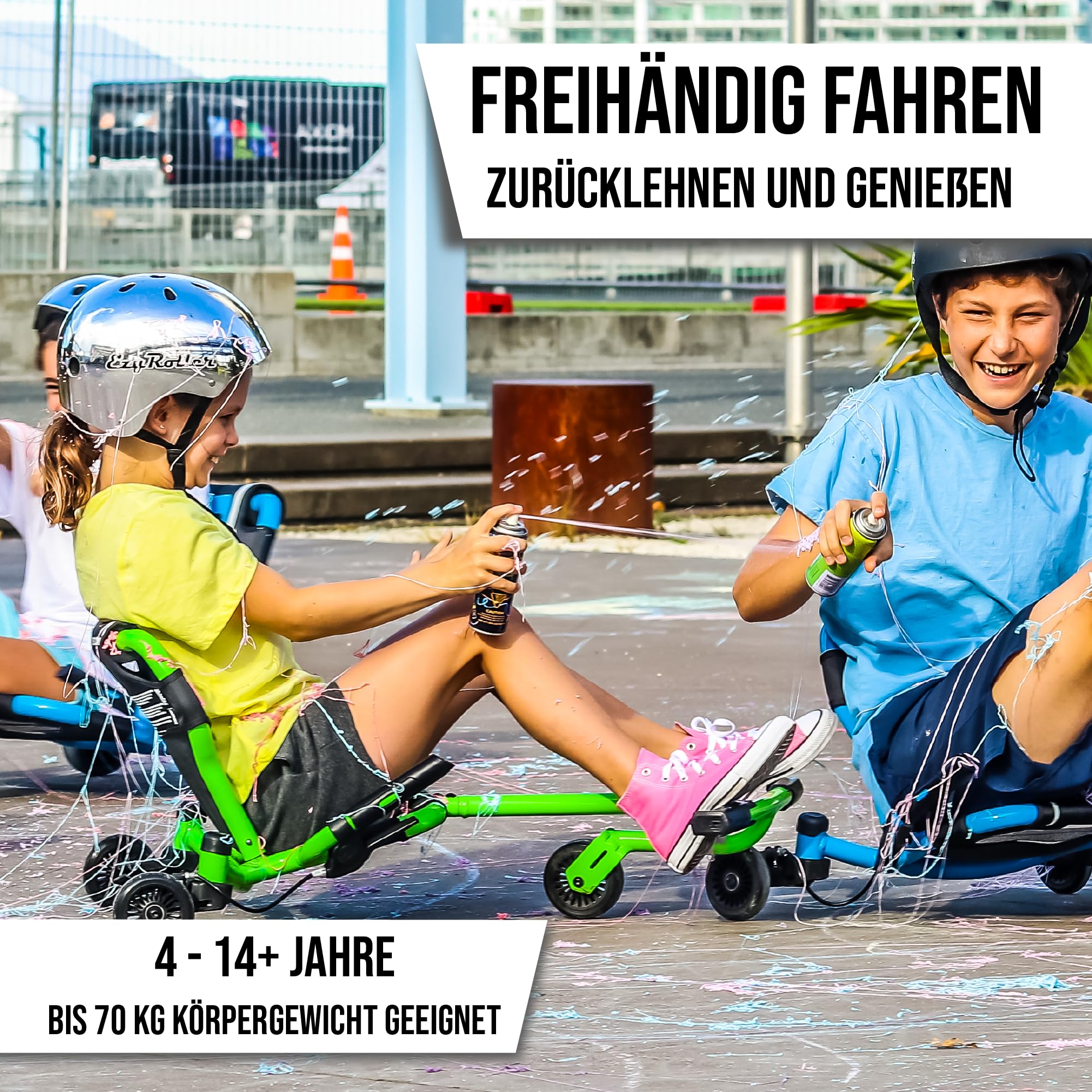 EzyRoller Classic Ride On Scooter for Kids Ages 4+