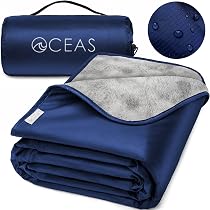Amazon.com: Oceas Outdoor Waterproof Stadium Blanket - Thicker Weather  Proof and Windproof Blankets for Camping, Sporting Events, Picnic and Car  Use - 100% Waterproof Insulated Foldable Blanket and Throws : Sports u0026  Outdoors