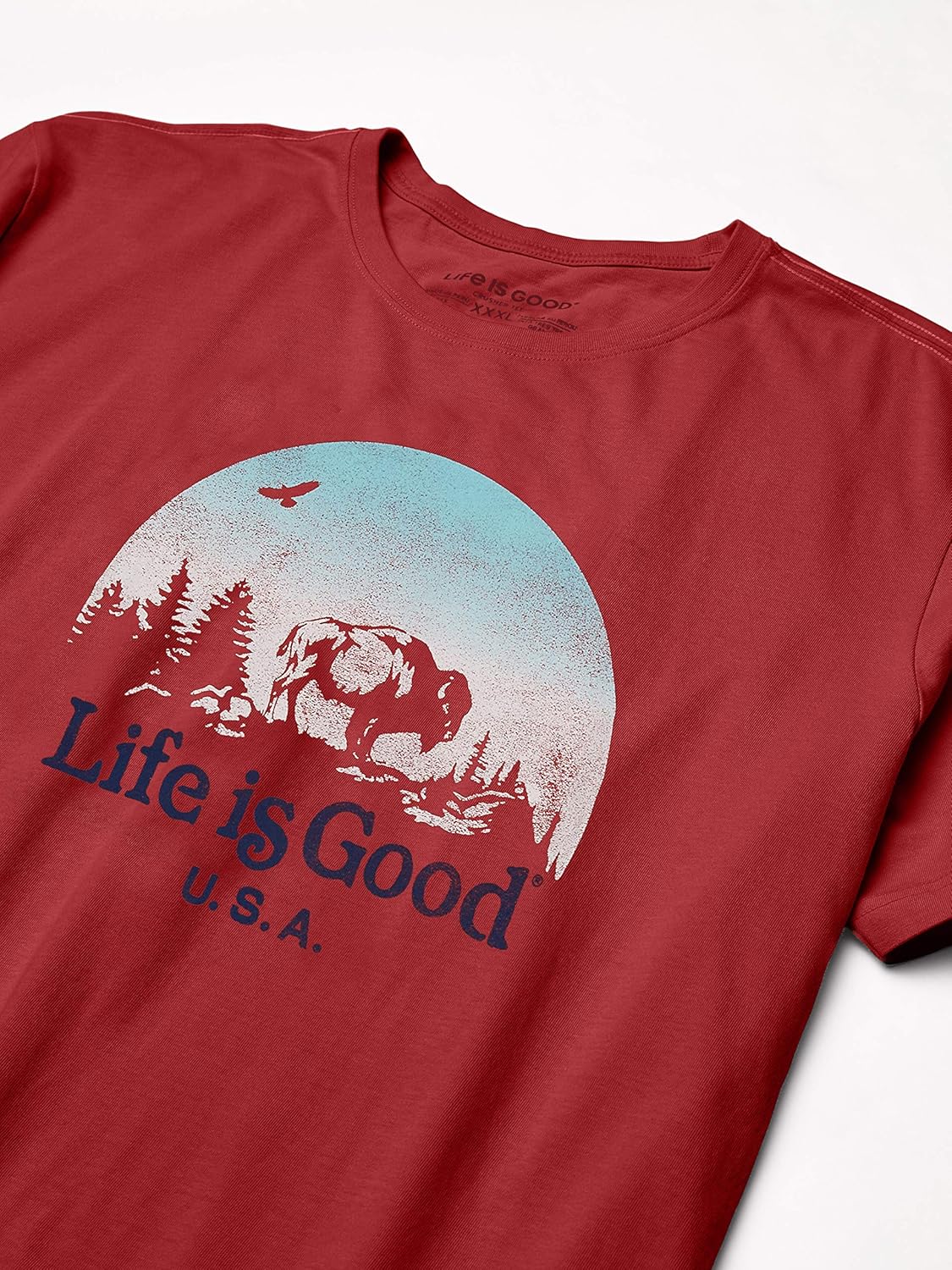 outdoor life shirts for men on Amazon Com Life Is Good Men S Crusher T Shirt Positive Words Clothing