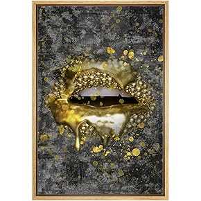 SIGNWIN Framed Canvas Print Wall Art Golden Pearl...