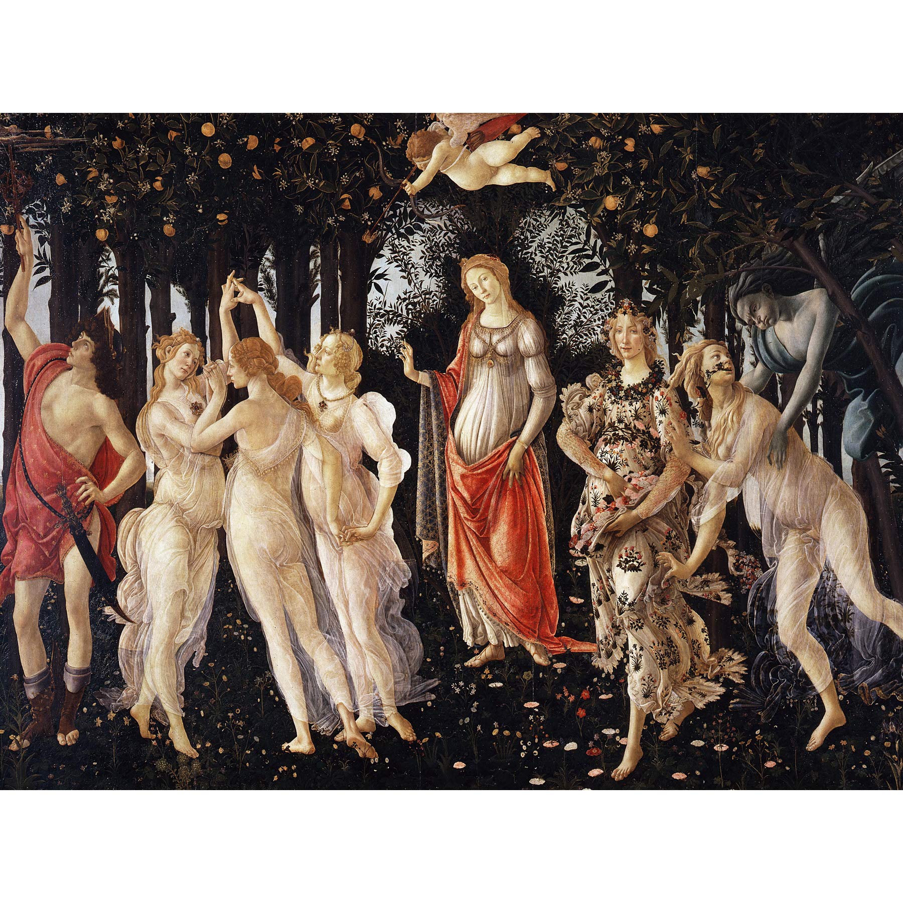 Sandro Botticelli La Primavera Large Wall Art Print Canvas Premium Poster Mural