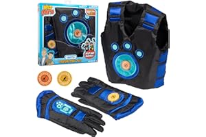 WICKED COOL TOYS Wild Kratts Creature Power Suit -Martin (Size 4-6X) Includes Vest, Gloves & 2 Power Discs for Children Halloween Costume Dress Up & Pretend Play - Officially Licensed Toys - Gift for Kids Boys Girls
