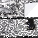 SHACOS Dirt Trapper Door Mat 80x120 cm Non-Slip Indoor Outdoor Grey view 2