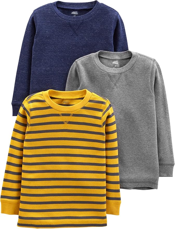 Simple Joys by Carter's Toddler Boys' 3Pack Thermal Long