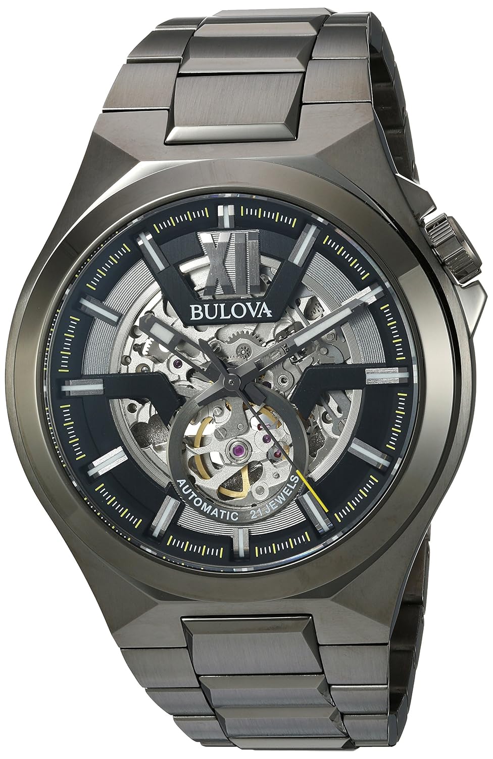 Bulova Men's Analog AutomaticselfWind Watch with StainlessSteel