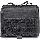 TSPRO Ultra Tactical Molle Admin Pouch Utility EDC Pouch Tool Organizer Clam-Shell Molle Pouches for Tools and Medical Suppliers Organization