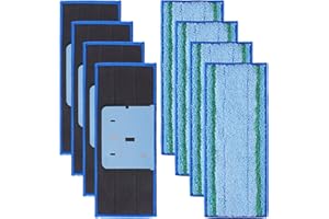AnDongo 8 Pack Mop Pad for iRobot Braava Jet M6 Ultimate Robot Mop, Upgraded M6 Wet Mopping Pad, Washable Microfiber Replacement Cleaning Pad