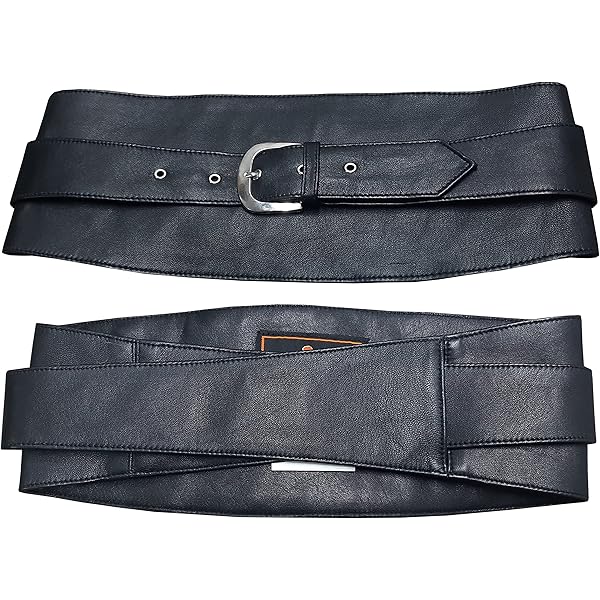 Leather Wrap Belt Obi belt for Women Genuine leather Wide Cincher