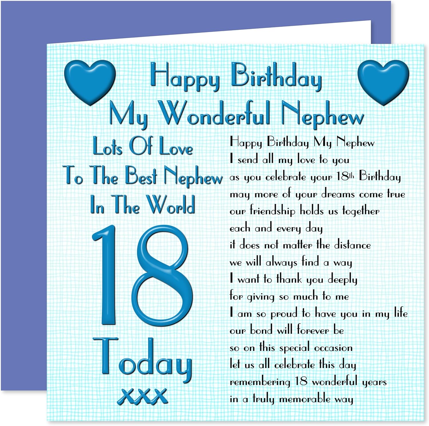 Celebrations Occasions 18 Today Nephew Nephew 18th Birthday Card Home Furniture Diy