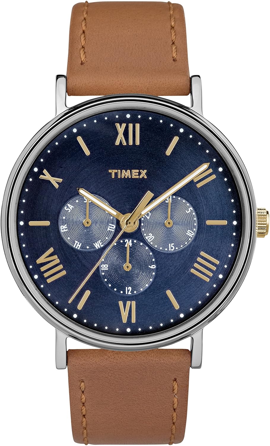 timex tan leather strap
