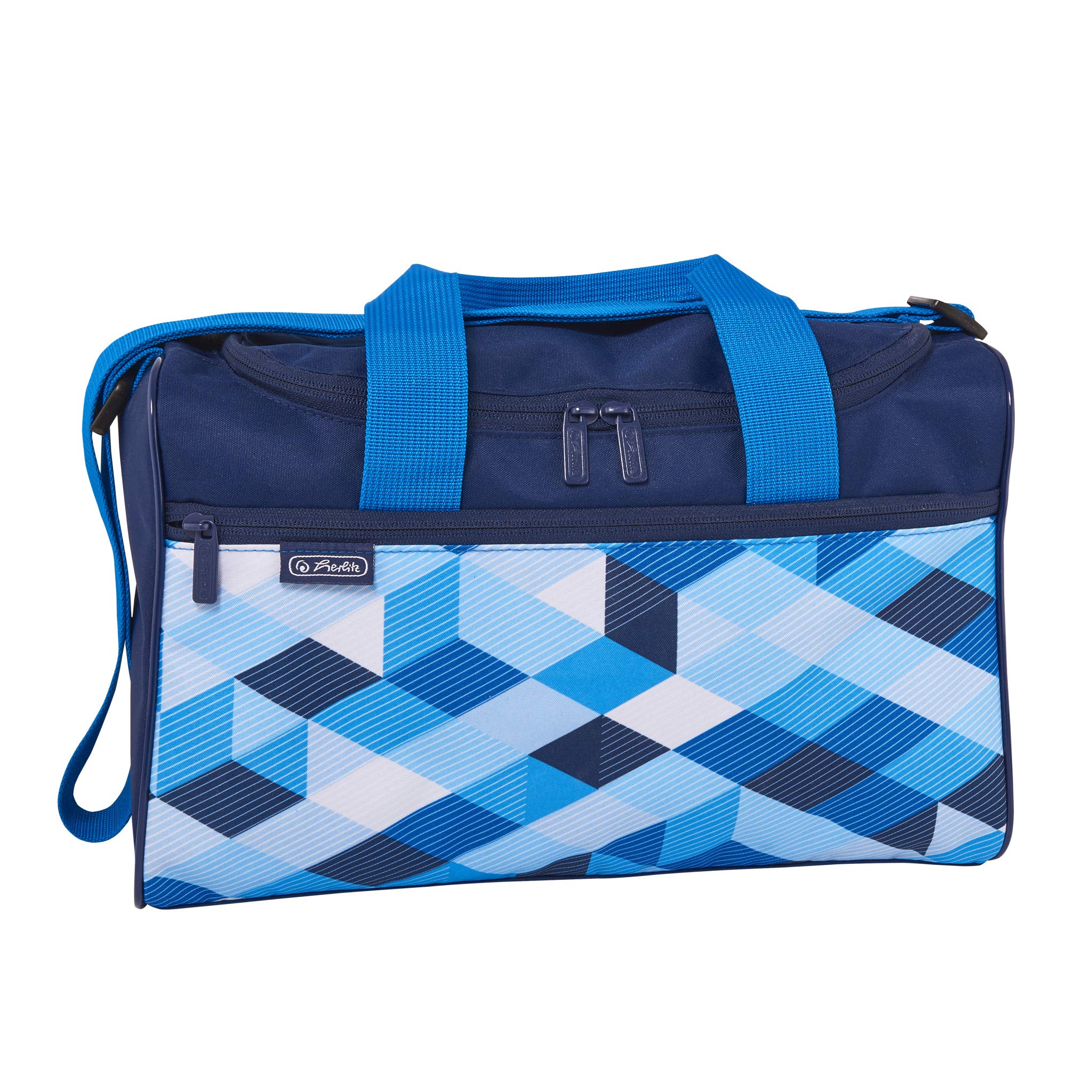 Herlitz Sports Bag Sports Bag, 36 cm., Blue Cubes (Multicolour) - 50021918