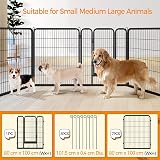 Yaheetech 24-Panel Heavy-Duty Dog Playpen 100cm Height for Indoor Outdoor view 5