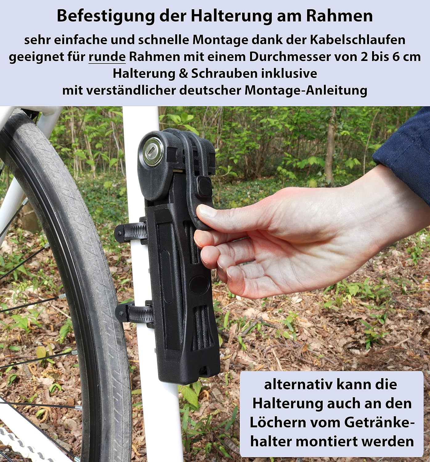 Wo fahrradschloss montiert werden